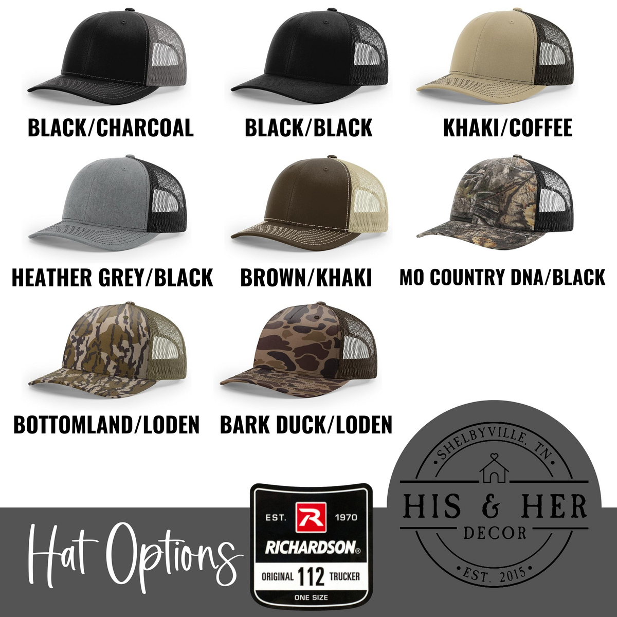 Custom Dad Hat | Laser Engraved Leather Patch Hat | Richardson 112 Hat | Duck Camo Leather Patch Hat | Father's Day Gift | Gift For Him
