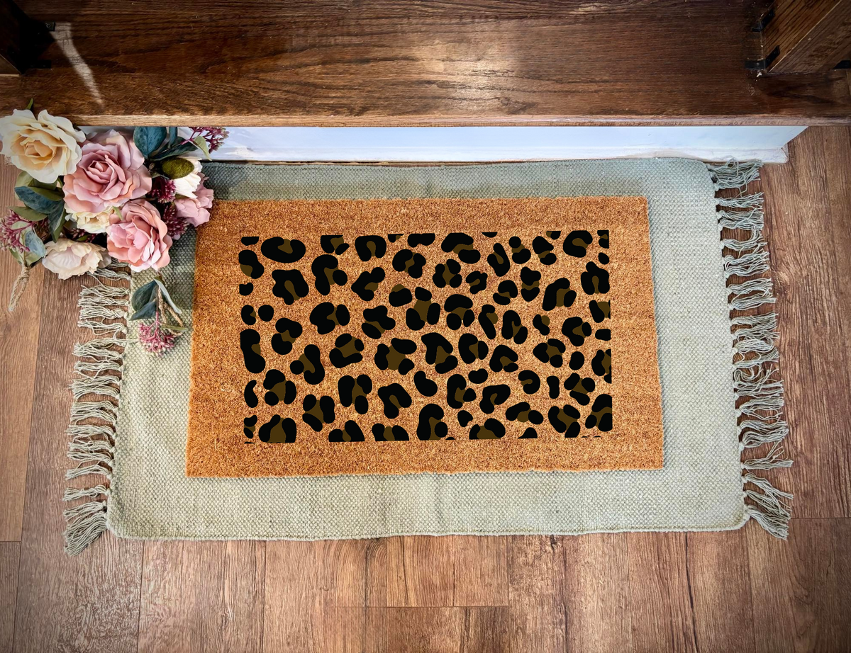 Cheetah Print Doormat | Spring Doormats | Fun Print Doormats | Cheetah Print | Porch Decor | Home Decor