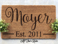 Personalized Doormat, Personalized Gifts, Home Decor, Christmas Gifts, Doormats, Last Name Doormat, Personalized Door Mat, Housewarming Gift