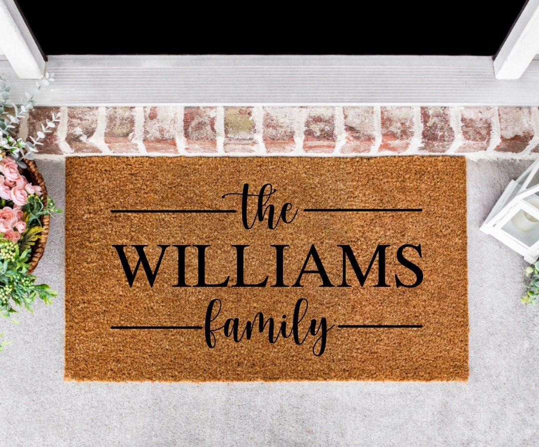 Personalized Christmas Gift | Personalized Gifts For Her | Gift For Women | Custom Door Mat | Christmas Gifts | Front Porch Decor | Door Mat