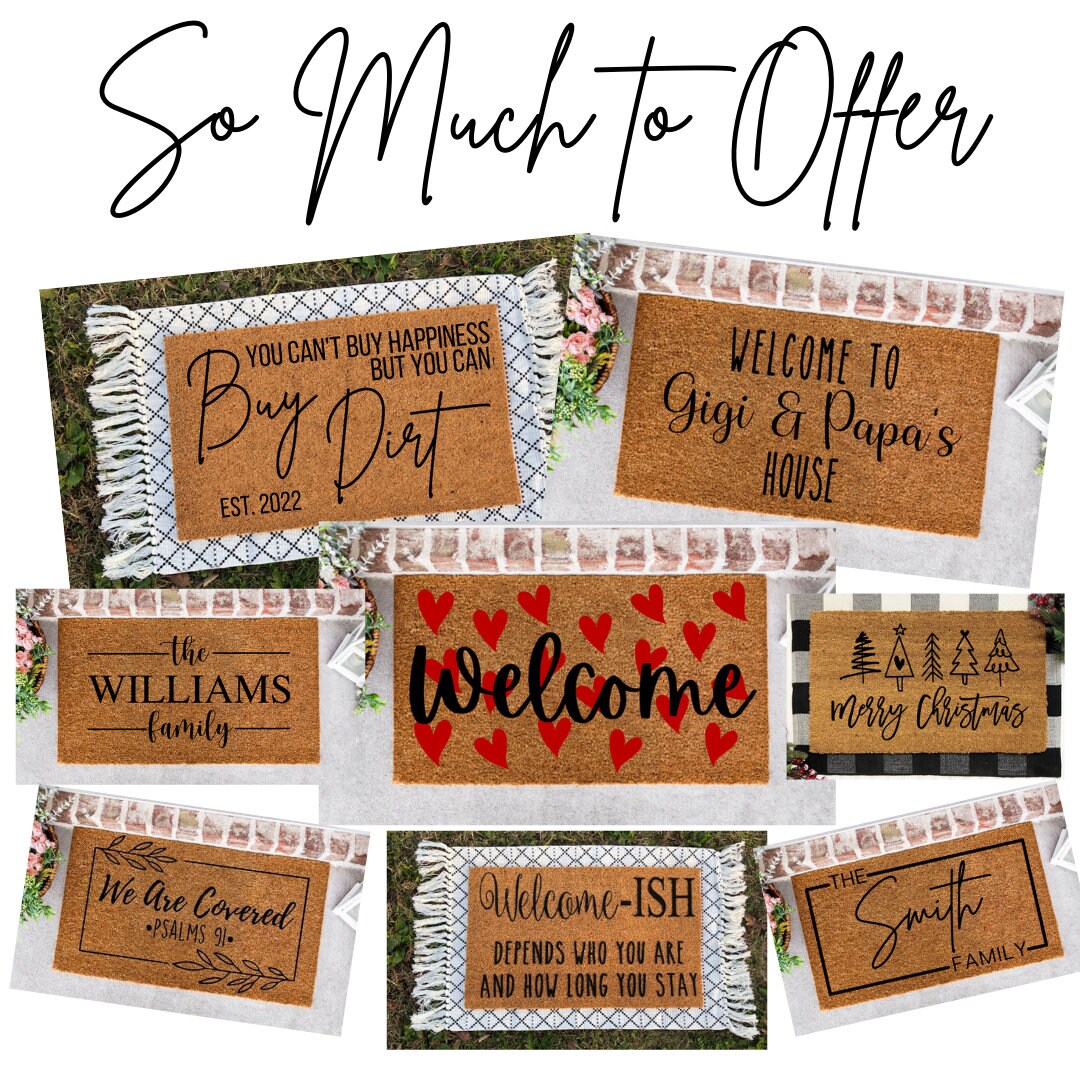 Come Back With A Warrant Doormat | Funny Doormat | Housewarming Gift | Funny Gifts | Welcome Mat | Closing Gift | Outdoor Door Mat