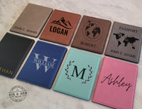 Passport Holder And Luggage Tag | Custom Luggage Tags | Custom Passport Holder | Passport Cover | Leather Luggage Tags | Travel Gift