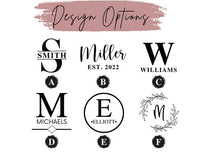 Set of 6 Leather Engraved Coasters | Coasters Personalized | Coaster Set | Leather Coasters | Monogram Initial Coaster Gift | Drink Coasters