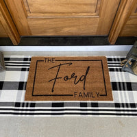 Personalized Christmas Gift | Personalized Gifts For Her | Gift For Women | Custom Door Mat | Christmas Gifts | Front Porch Decor | Door Mat