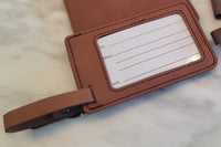Passport Holder And Luggage Tag | Custom Luggage Tags | Custom Passport Holder | Passport Cover | Leather Luggage Tags | Travel Gift