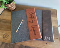 Personalized Leather Canvas Portfolio | Leather Portfolio | Legal Pad Portfolio | Custom Engraved Gifts | Portfolio for Men | College Gifts