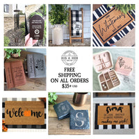 Personalized Family Gift | Last Name Doormat | Custom Door Mat | Housewarming Gift | New Home Gift | Family Gift | Personalized Gifts