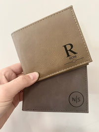 Personalized Engraved Men's Wallet | Gift for Him | Leather Wallet | Personalized Gifts | Boyfriend Birthday Gift | Anniversary Gift for Him