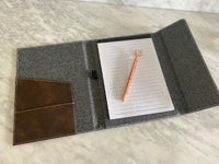 Custom Christmas Gift | Christmas Gifts | Personalized Gifts | Leather Notebook | Canvas Legal Pad | Gift for Coworker | Office Supplies