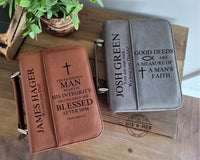 Personalized Father's Day Gift | Custom Bible Cover | Grandfather Gift | Gift For Dad | Religious Dad Gift | Personalized Gifts for Him