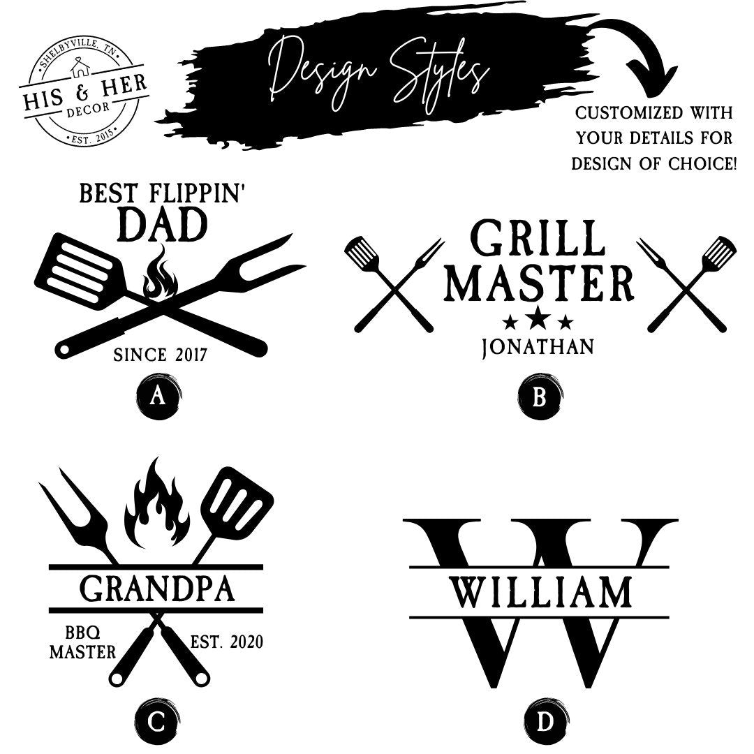 Custom Father's Day Grill Set | Father's Day Gifts | Grilling and Tools | Personalized Gifts For Him | Best Flippin Dad | Grandfather Gift