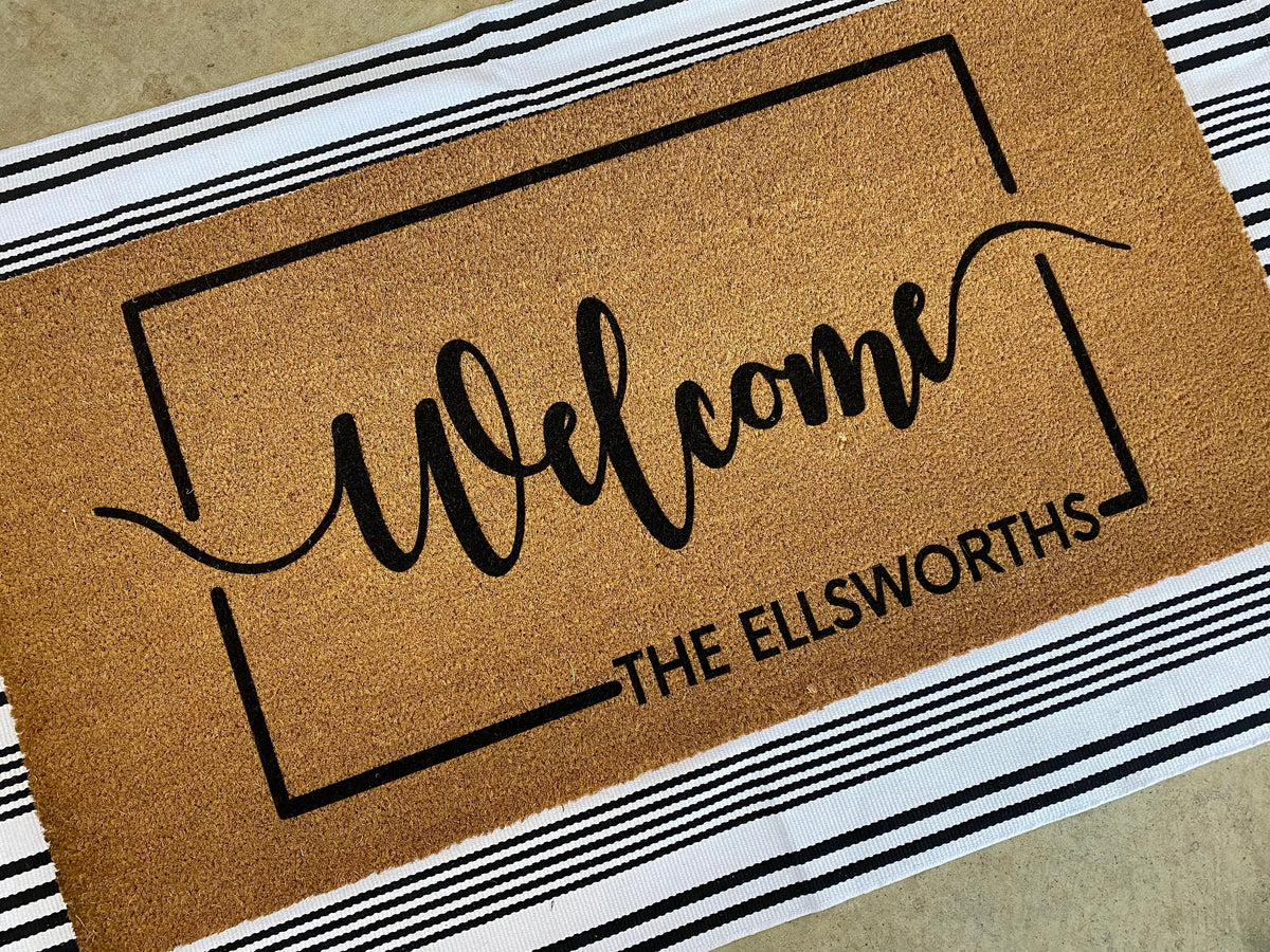 Personalized Christmas Gift | Personalized Gifts For Her | Gift For Women | Custom Door Mat | Christmas Gifts | Front Porch Decor | Door Mat