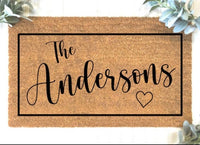 Personalized Christmas Gift | Personalized Gifts For Her | Gift For Women | Custom Door Mat | Christmas Gifts | Front Porch Decor | Door Mat