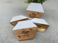 Custom Address Gift, Christmas Gifts, Personalized Coasters, Client Closing Gift, Realtor Gift, Housewarming Gift, New Home Keepsake